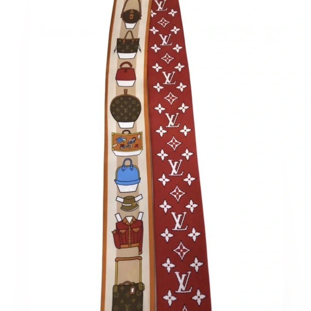 Louis Vuitton Asnières Monogram Twilly Scarf